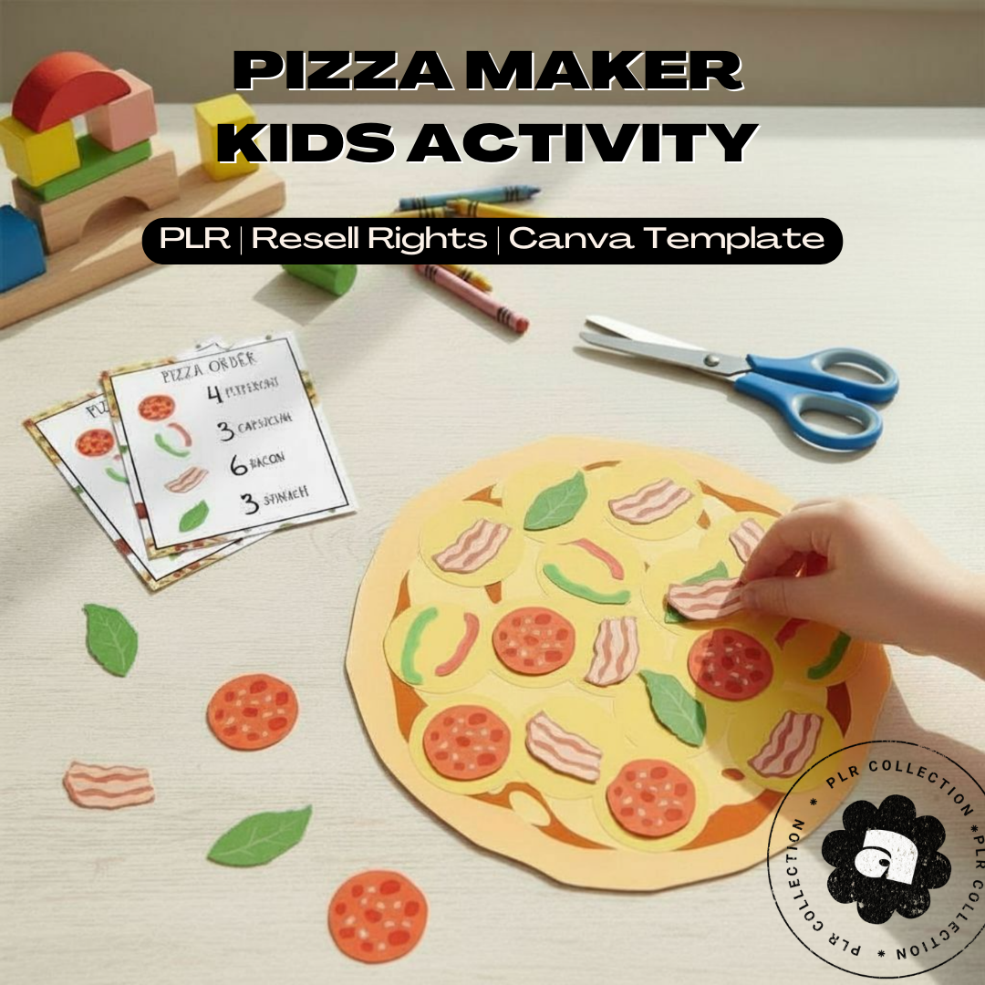 Pizza Maker Kids Activity – Canva Template (PLR)