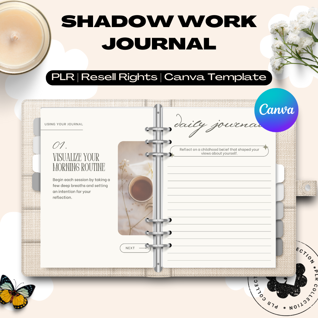 Shadow Work Journal – Canva Template (PLR)