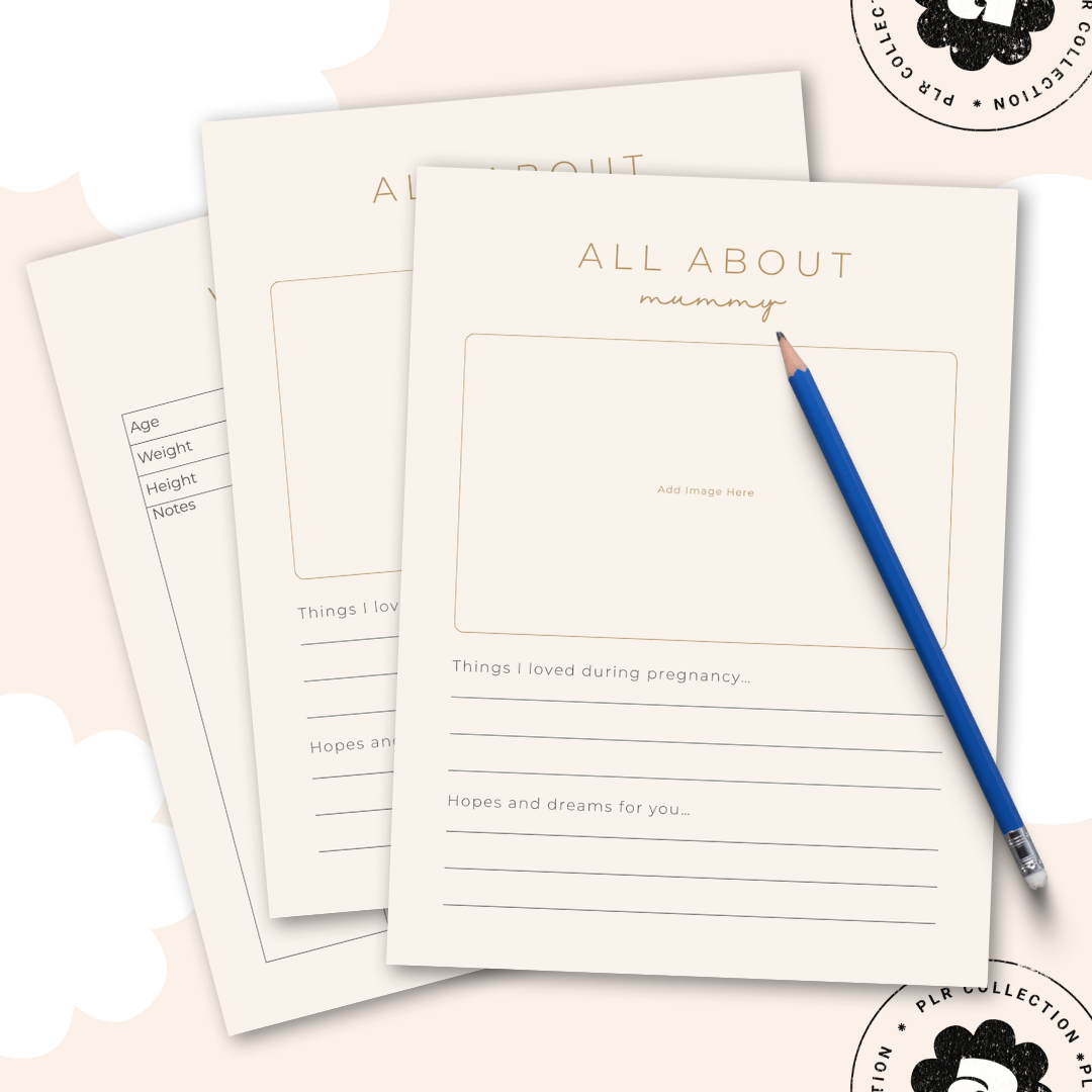 Baby Book Journal – Canva Template (PLR)