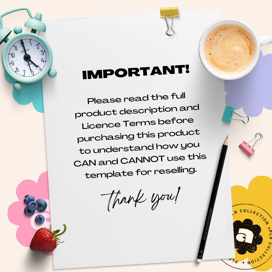 30-Day Gratitude Journal (Digital/Hyperlinked) – Canva Template (PLR)