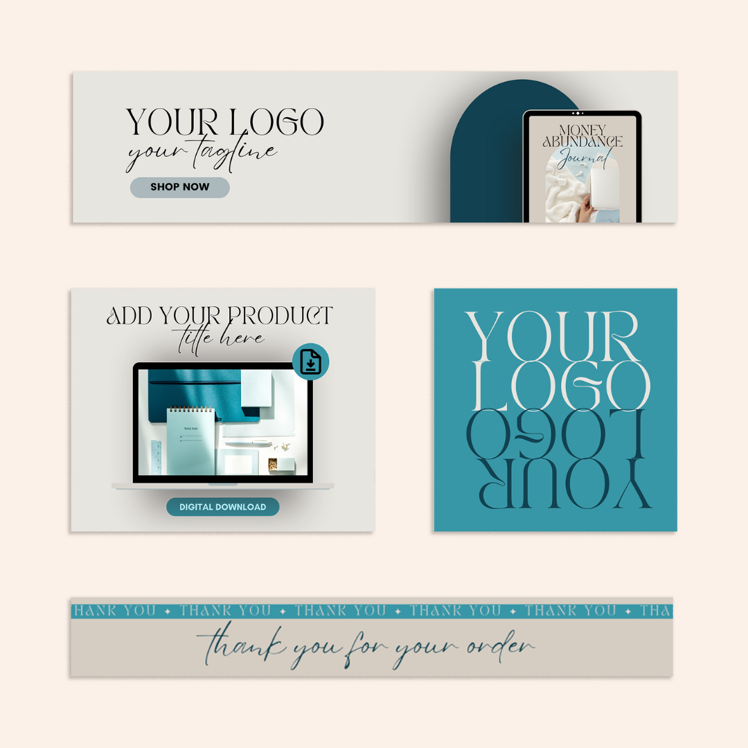 Etsy Shop Branding Kit - Perth Collection