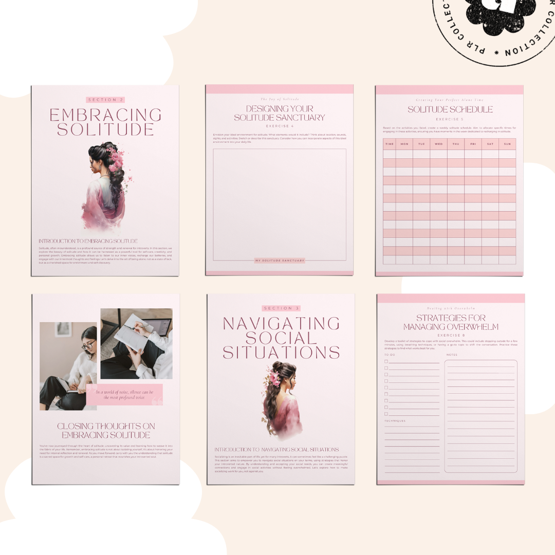 PLR - Introvert Journal Canva Template (Commercial Use)