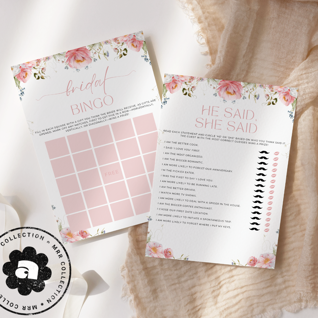 MRR - Elegant Bridal Shower Canva Template Bundle