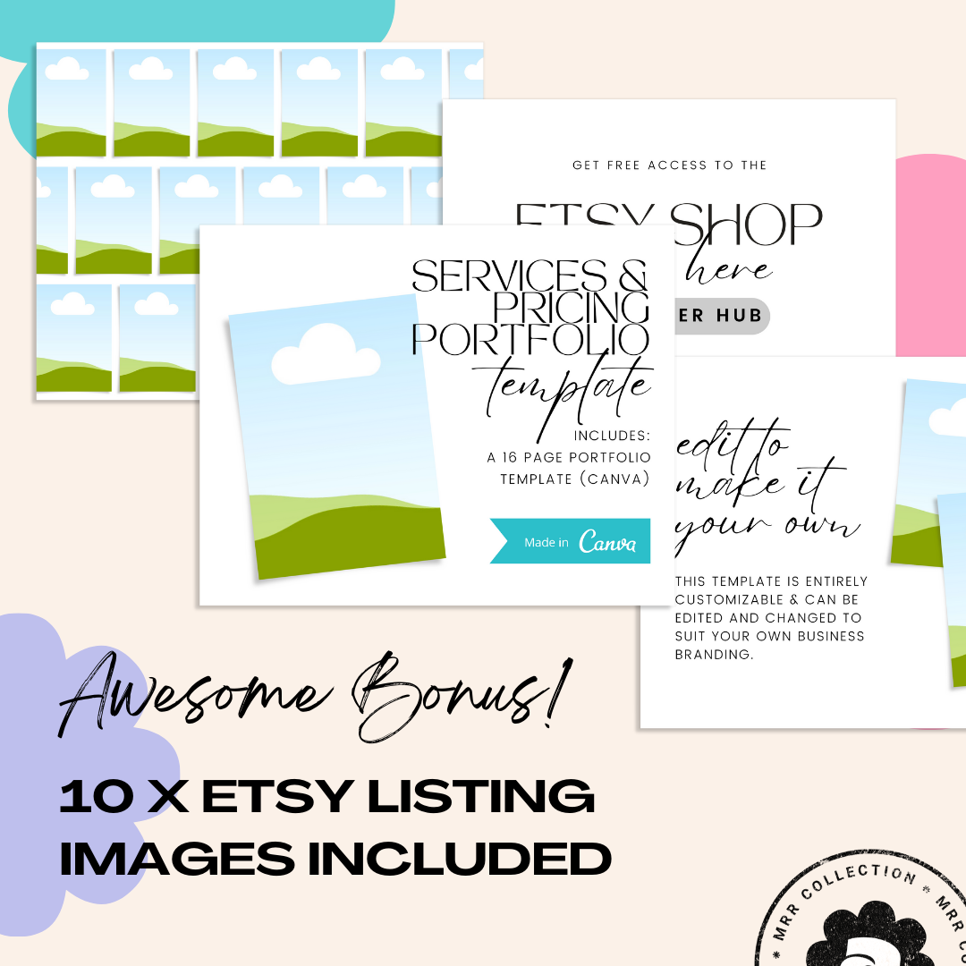 MRR - Service & Pricing Portfolio Canva Template