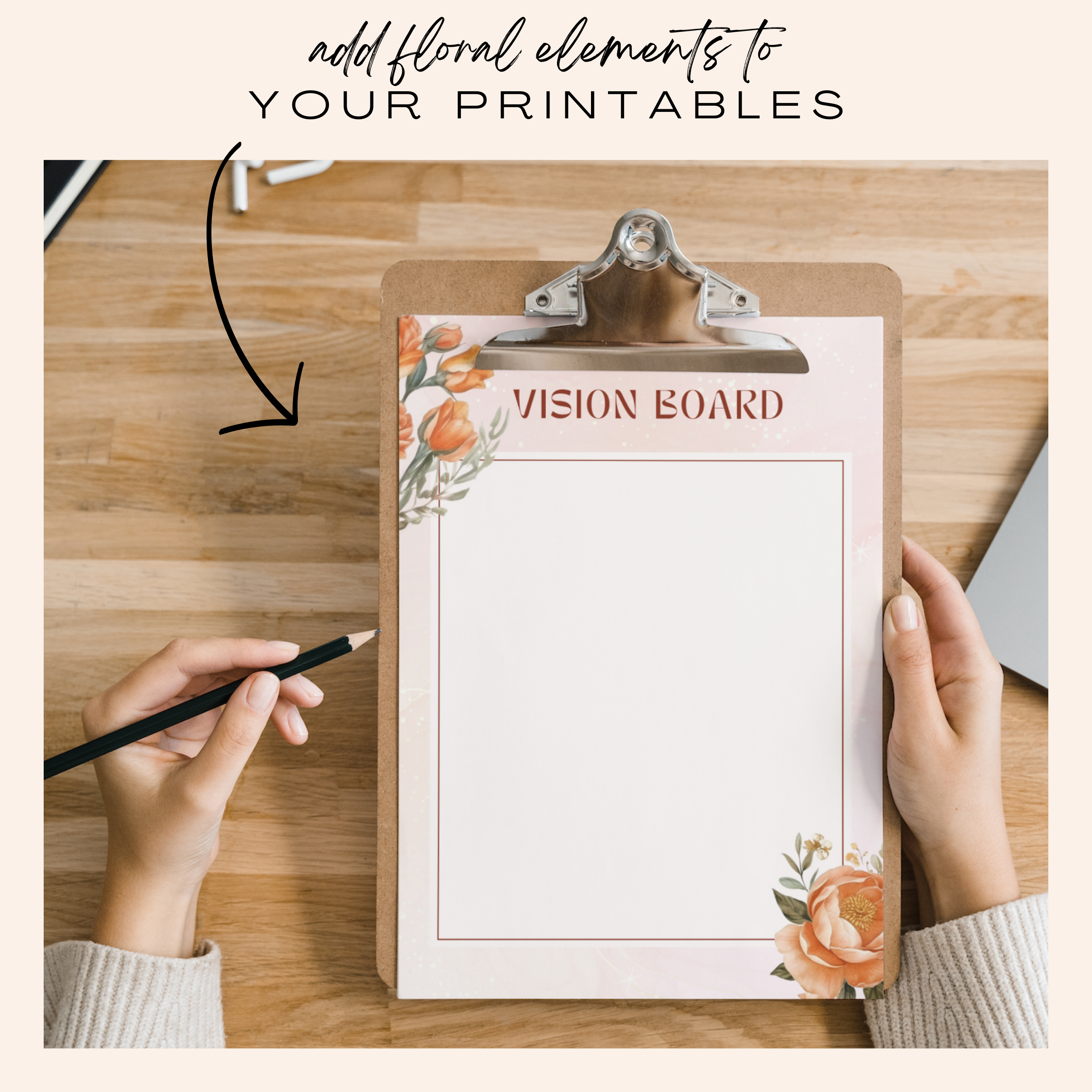 Orange & Blush Peony Clipart Bundle (Commercial Use)