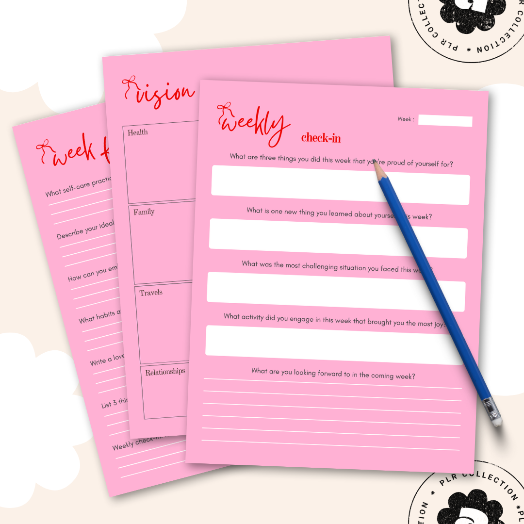 PLR 30-Day Self-Love Journal – Canva Template (Commercial Use)