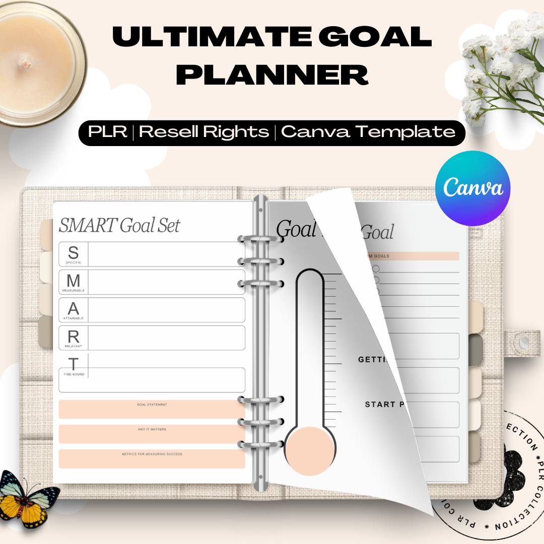 PLR Ultimate Goal Planner – Canva Template (Commercial Use)