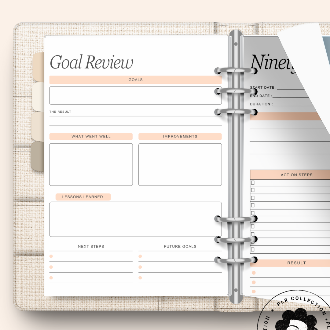 PLR Ultimate Goal Planner – Canva Template (Commercial Use)
