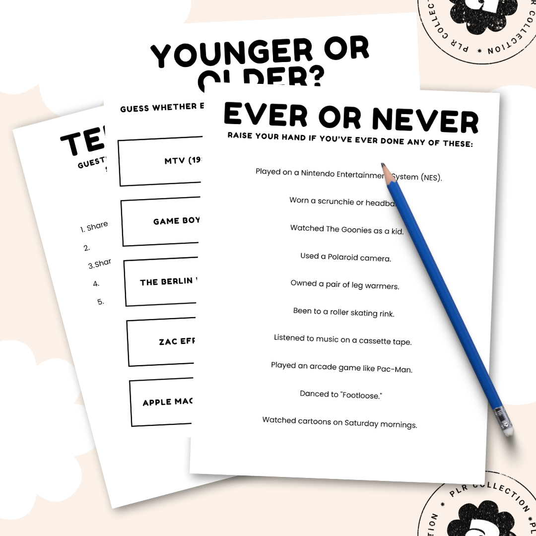 PLR ‘Born in 1985’ Trivia Games Set – Canva Template (Commercial Use)