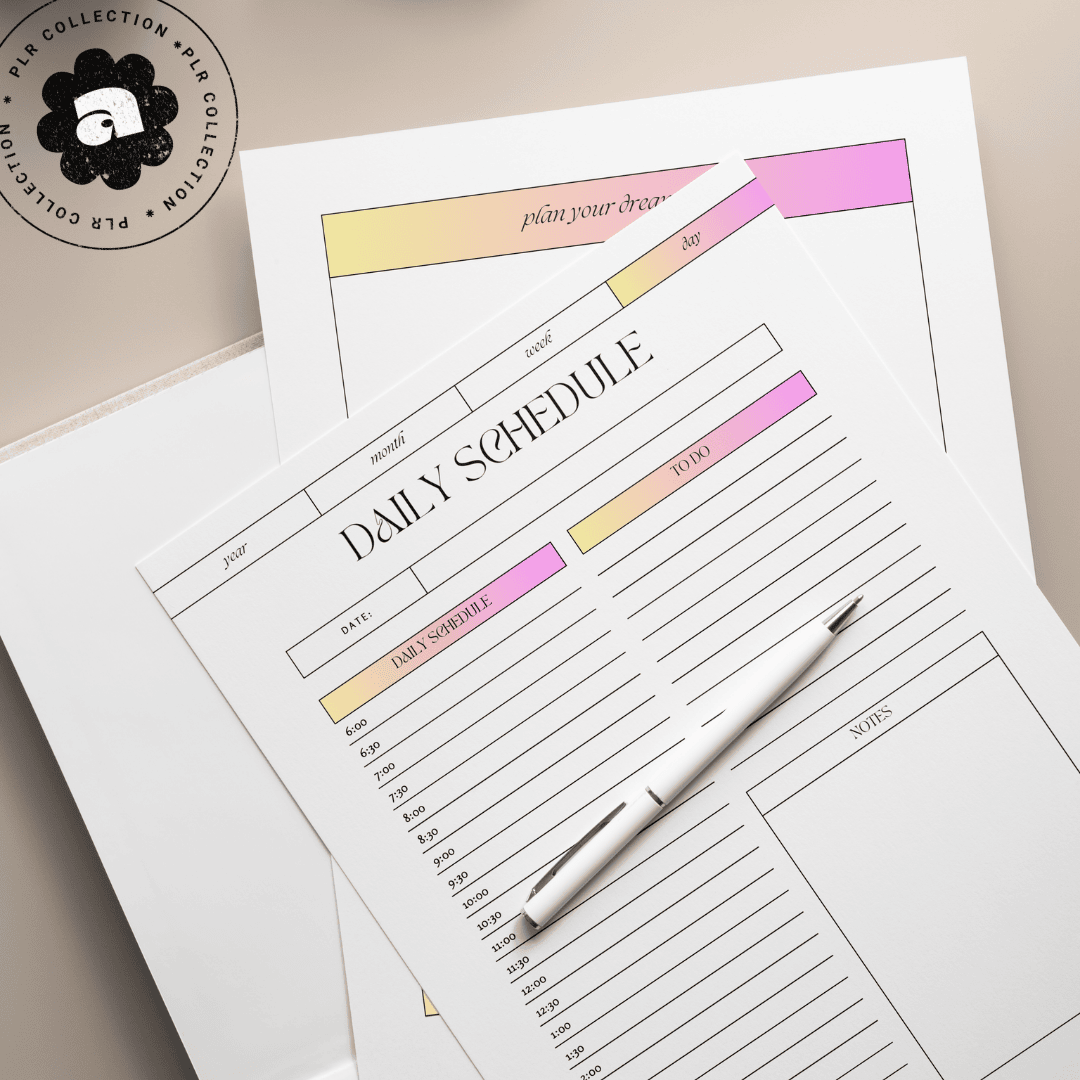PLR - The Ultimate Planner Bundle - Canva Template (Commercial Use)