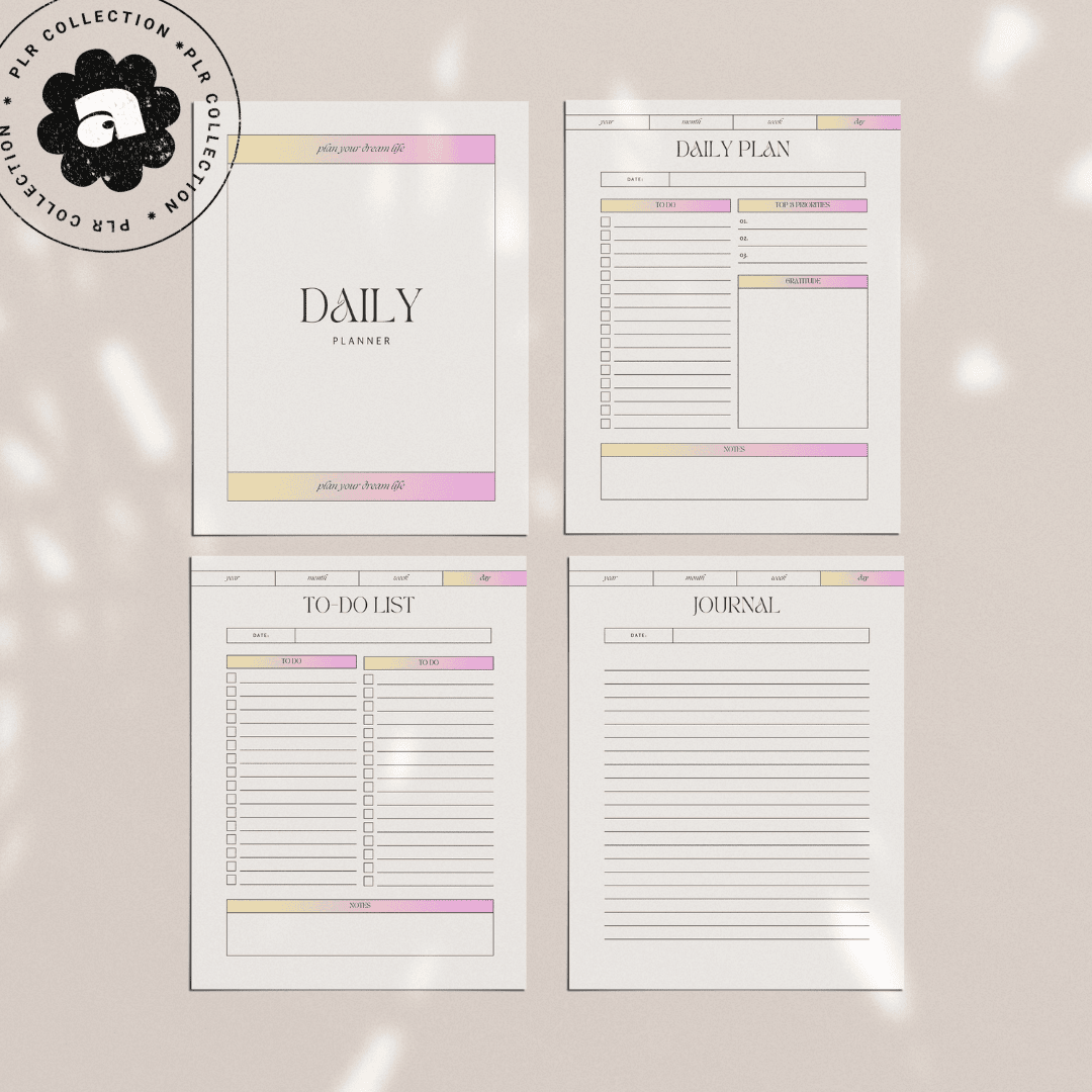 PLR - The Ultimate Planner Bundle - Canva Template (Commercial Use)