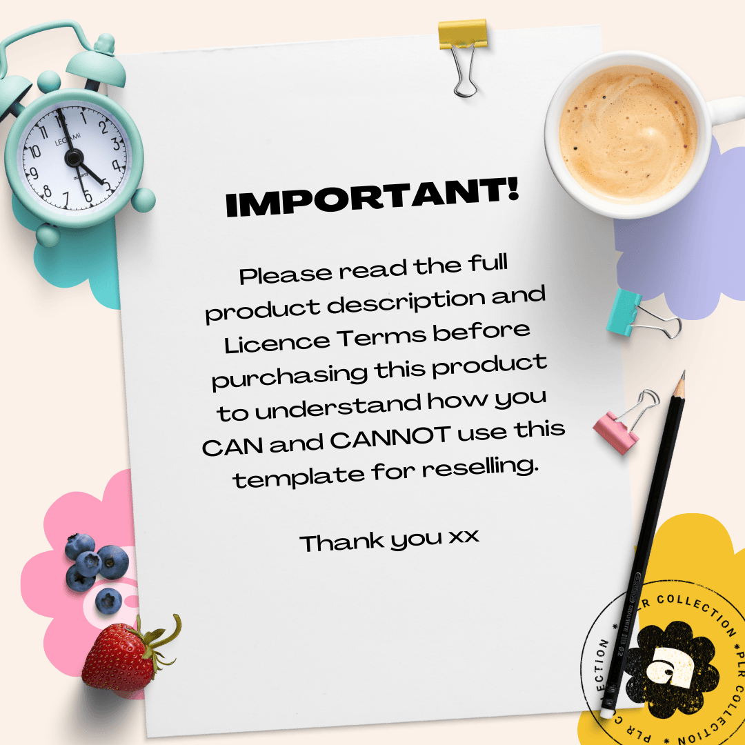 PLR - The Ultimate Planner Bundle - Canva Template (Commercial Use)