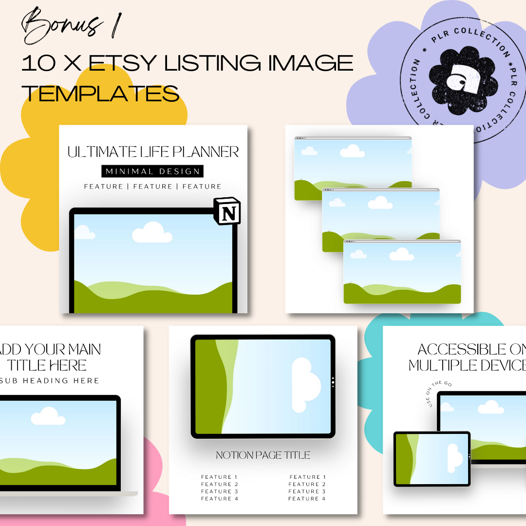 PLR - Ultimate Life Planner Notion Template (Commercial Use)
