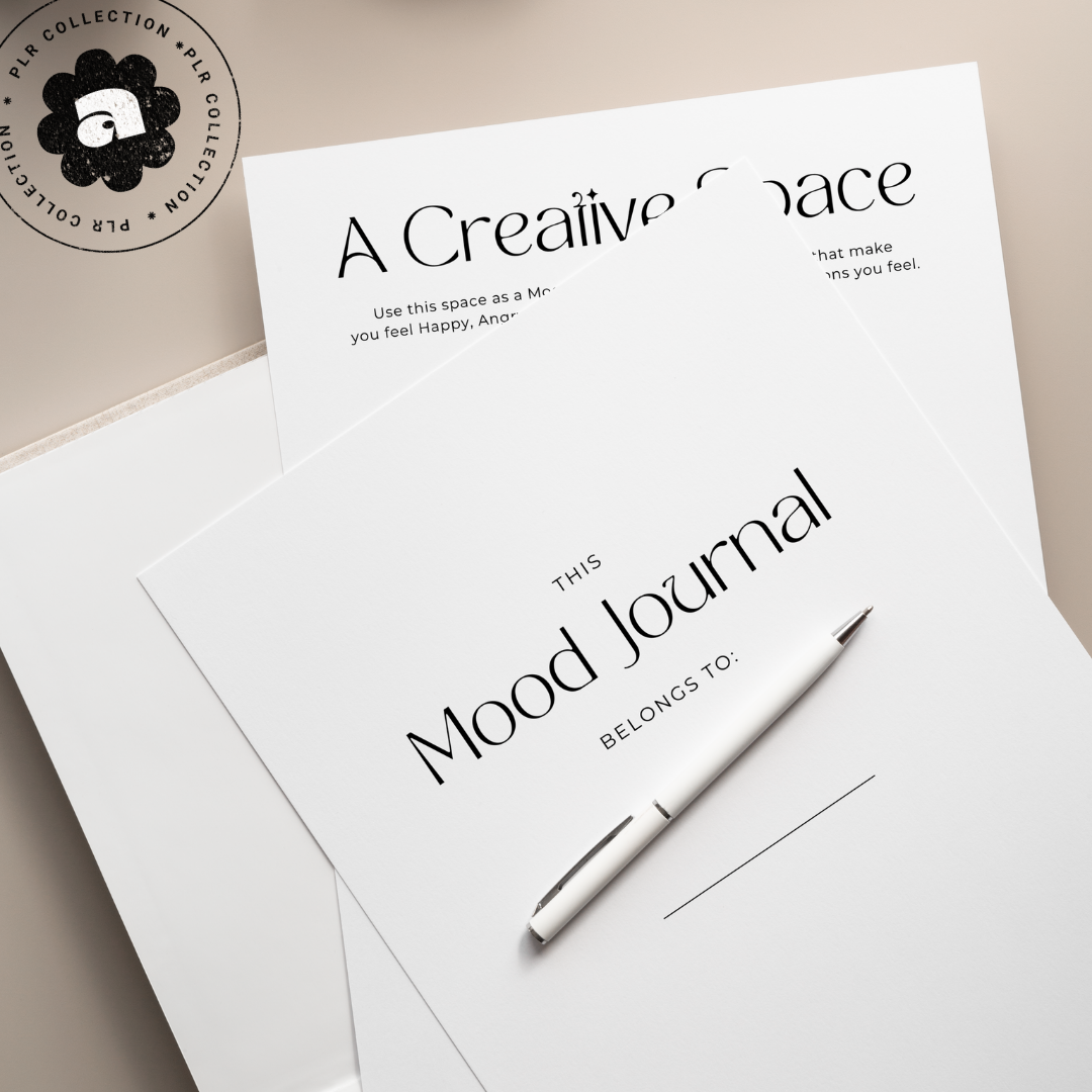 PLR - Daily Mood Journal Canva Template (Commercial Use)