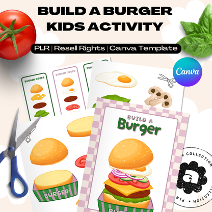Burger Builder Kids Activity – Canva Template (PLR)