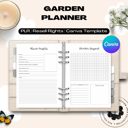 Garden Planner – Canva Template (PLR)