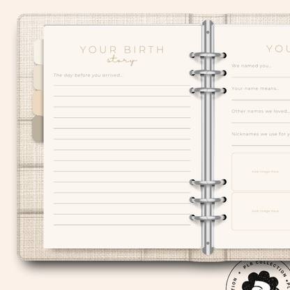 Baby Book Journal – Canva Template (PLR)