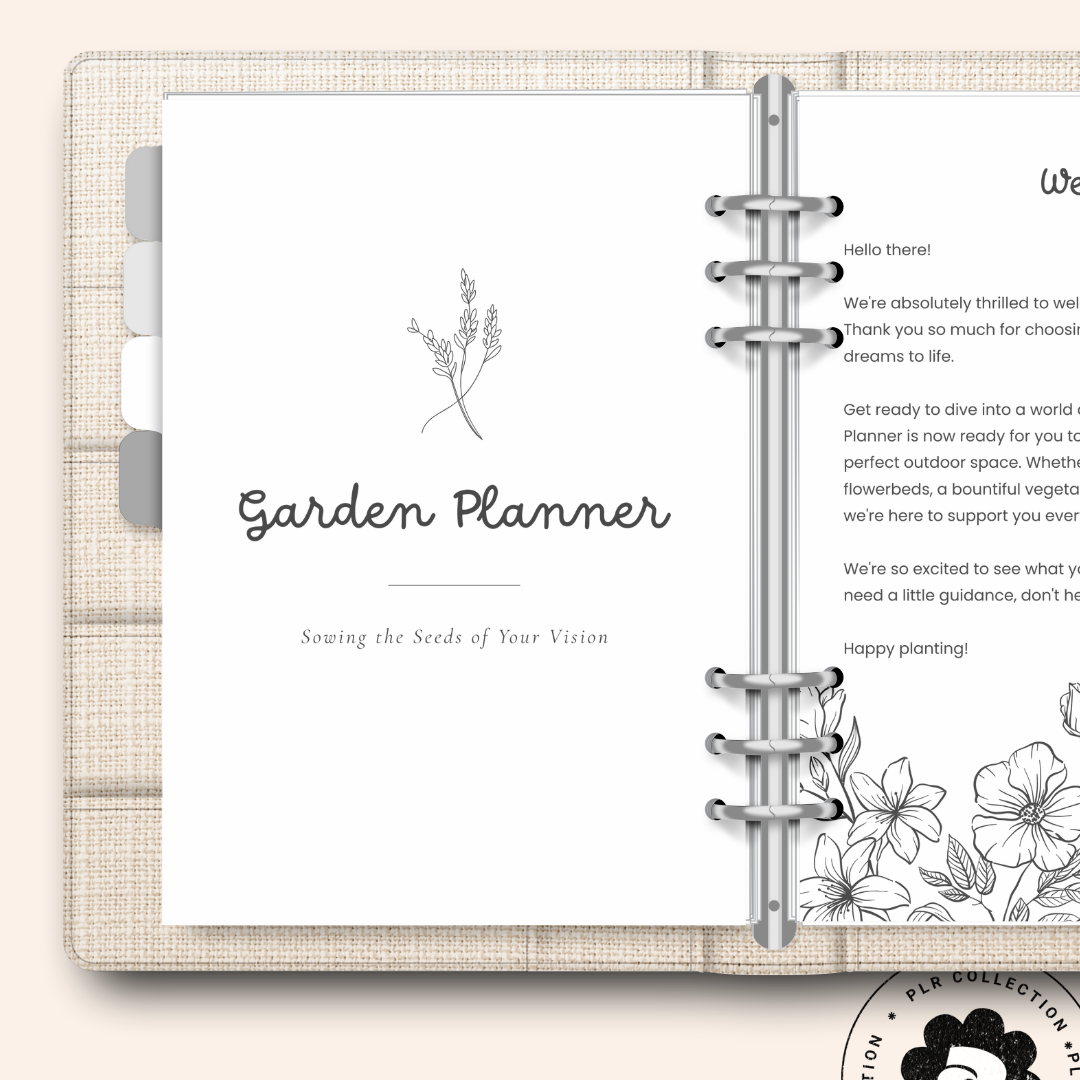 Garden Planner – Canva Template (PLR)