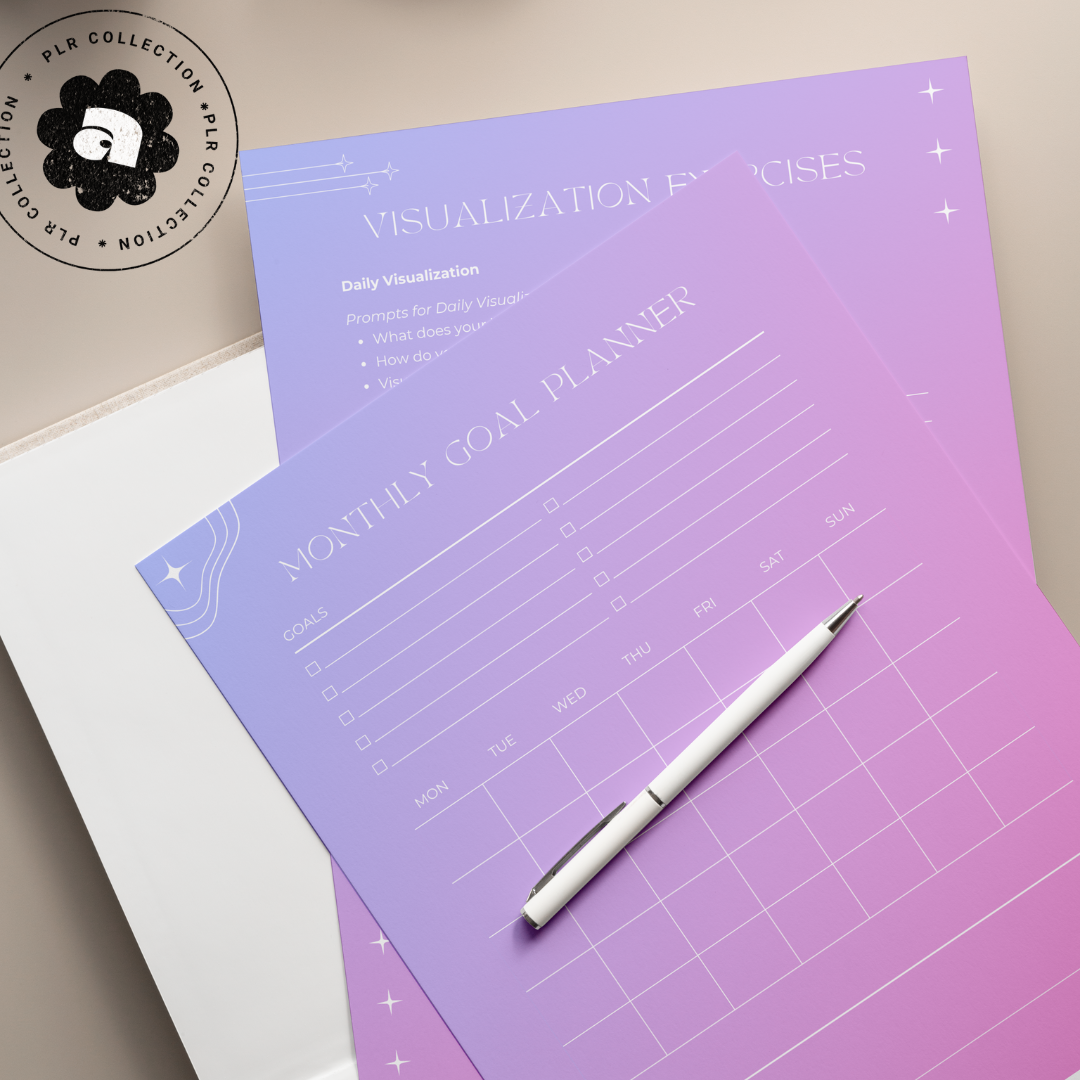 PLR - Vision Journal Canva Template (Commercial Use)