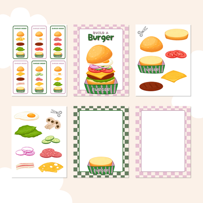 Burger Builder Kids Activity – Canva Template (PLR)