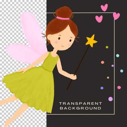 Enchanted Fairies &amp; Friends Clipart Collection (Commercial Use)