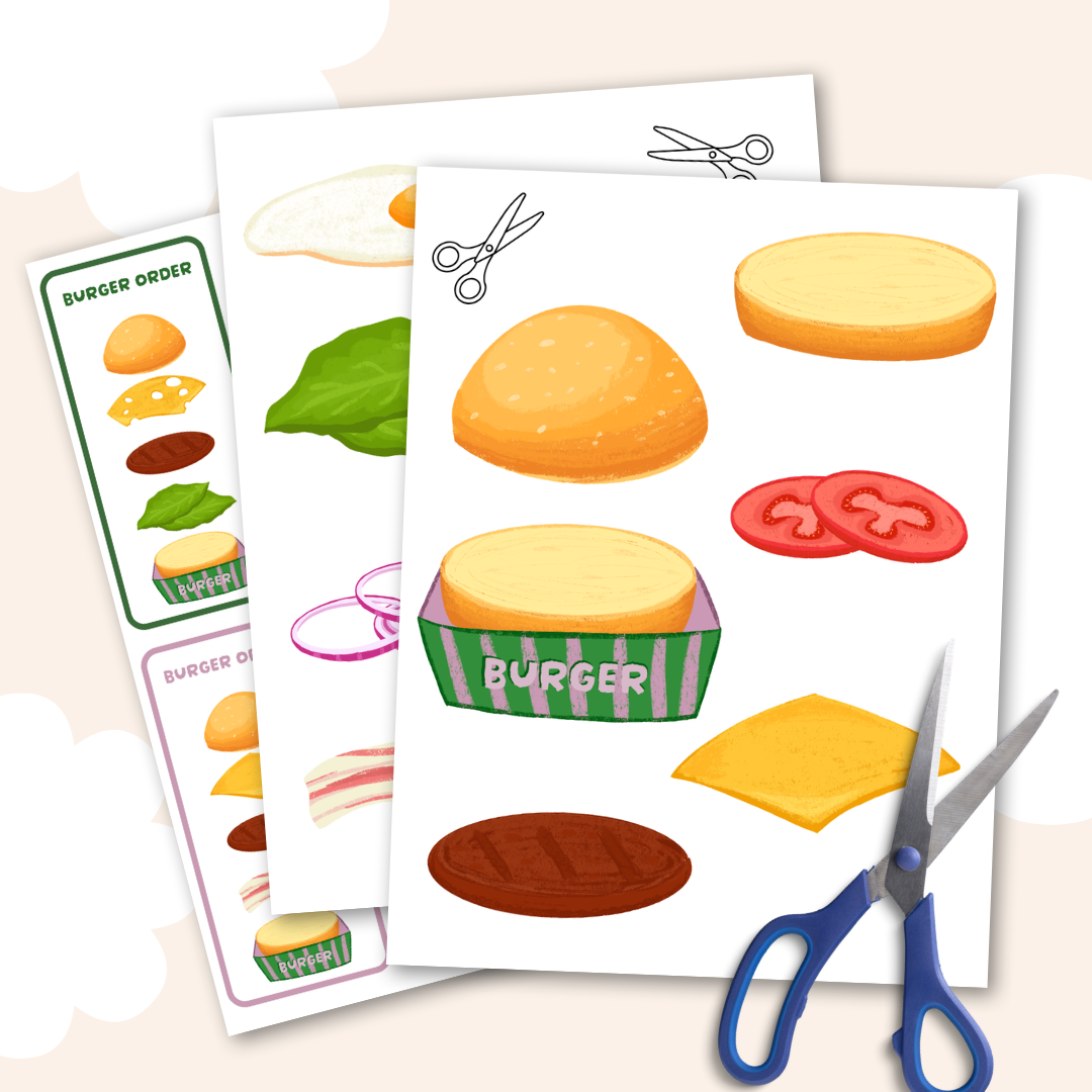 Burger Builder Kids Activity – Canva Template (PLR)