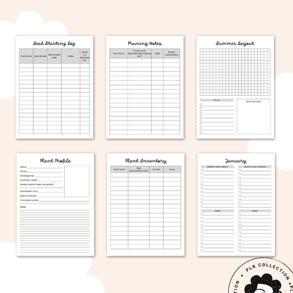 Garden Planner – Canva Template (PLR)