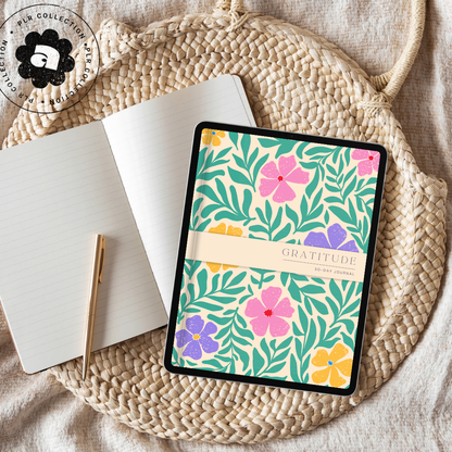 30-Day Gratitude Journal (Digital/Hyperlinked) – Canva Template (PLR)