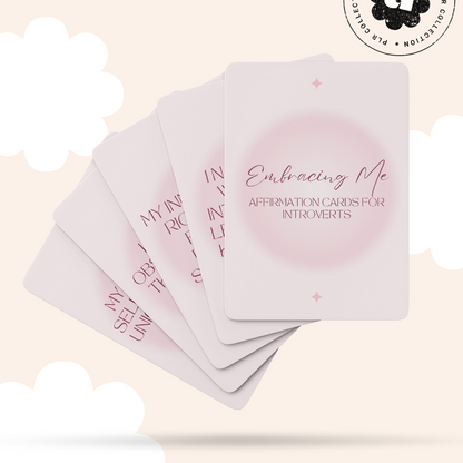 PLR - Introvert Affirmation Cards Canva Template (Commercial Use)