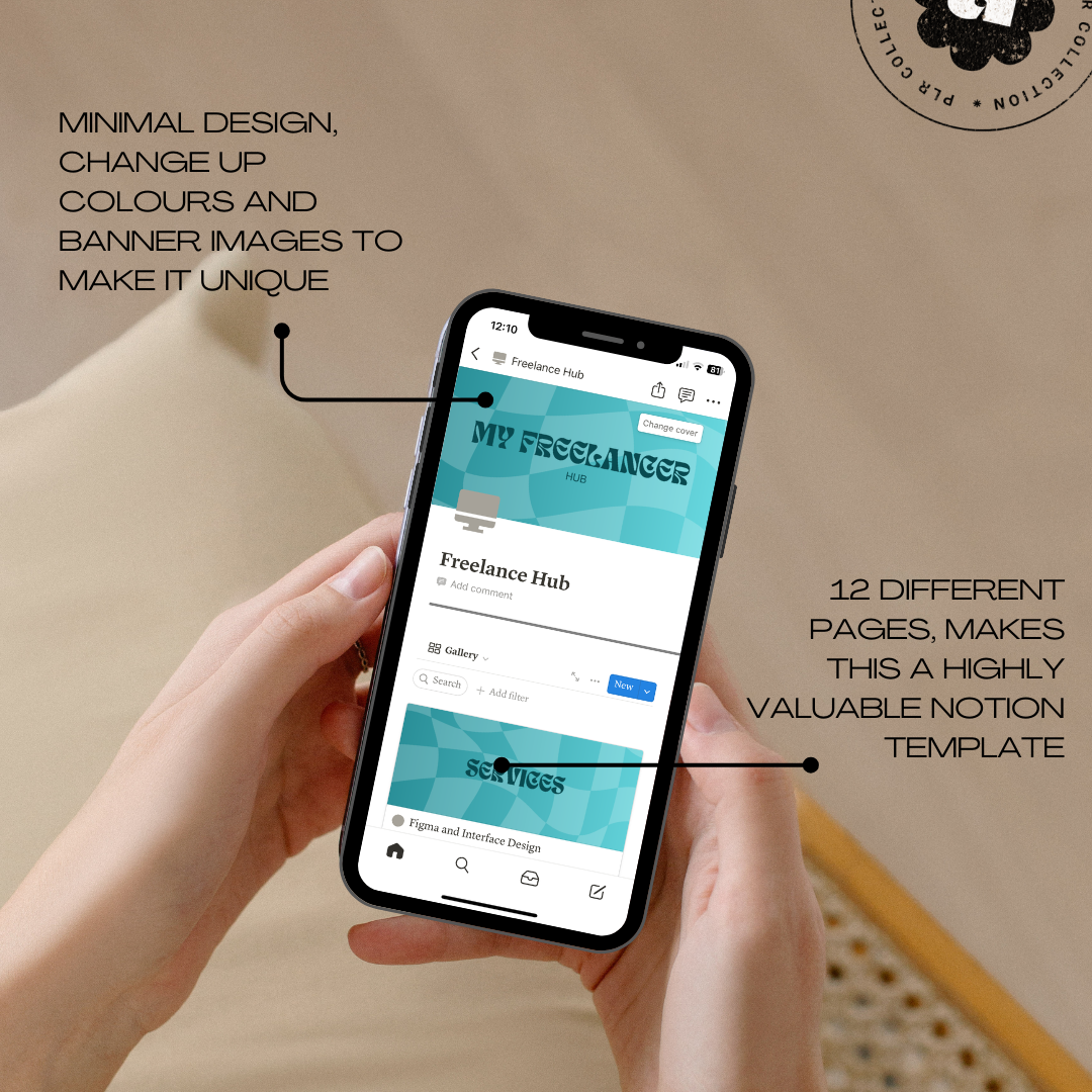 PLR - Freelancer Hub Notion Template (Commercial Use)
